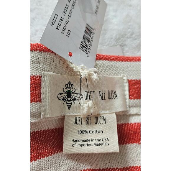 JBQ JUST BEE QUEEN Tulum chili striped goop resort midi dress nwt $635 m US-6 - Picture 13 of 16